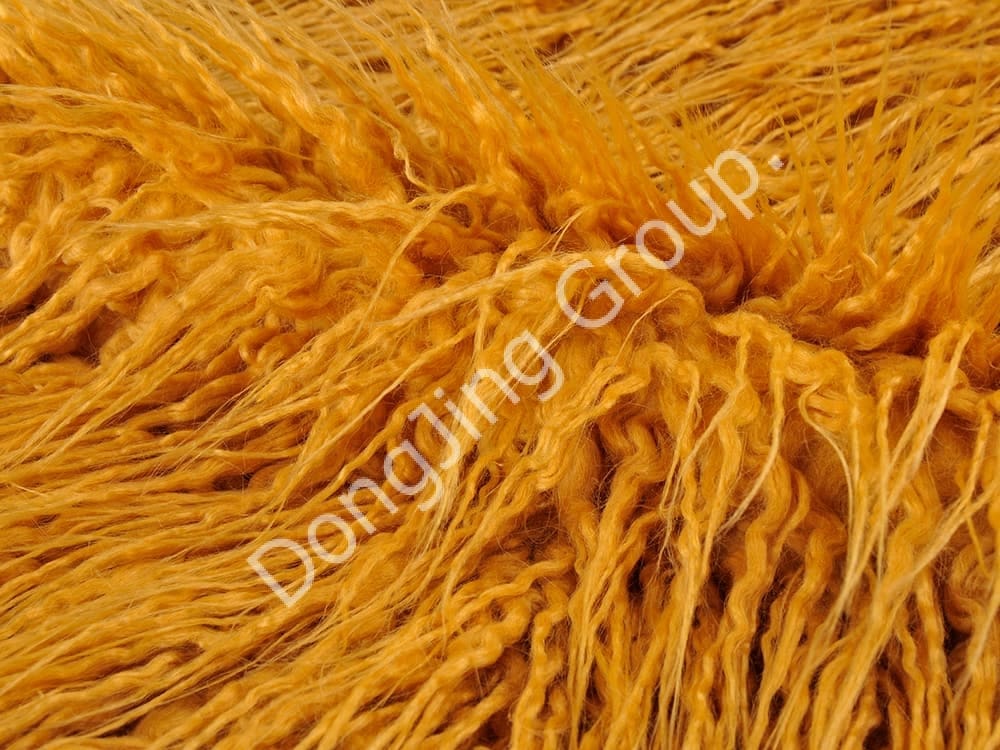 DP0972-غلتک ثانویه زرد faux fur fabric