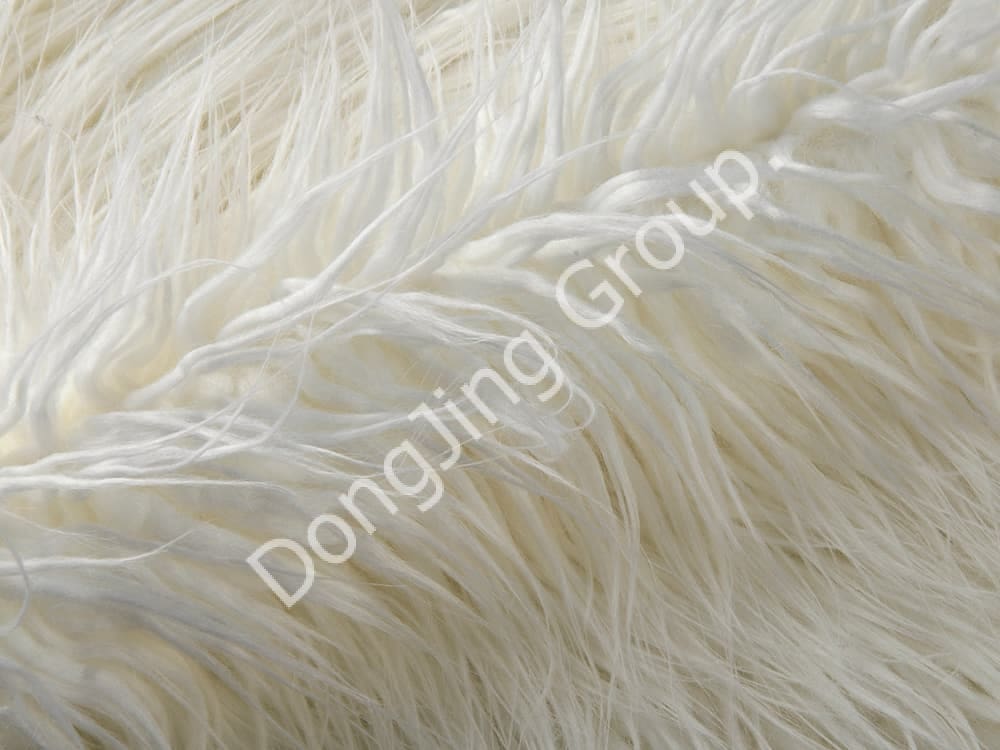 DP0918-فشار غلتکی شسته سفید faux fur fabric