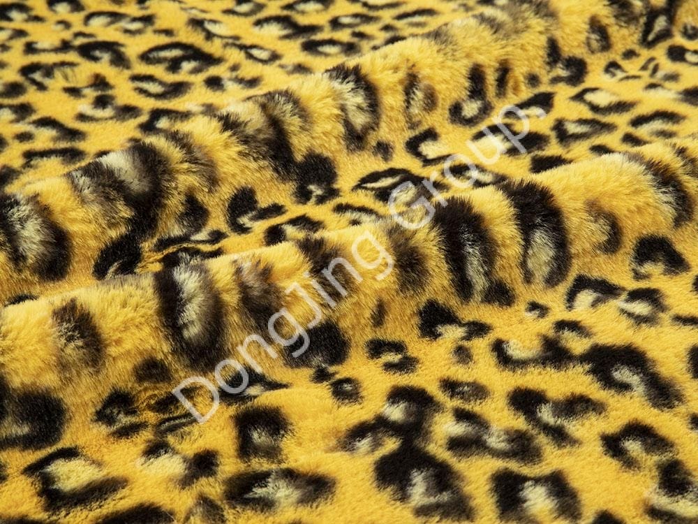 9KT0165-پلنگ خاکی faux fur fabric