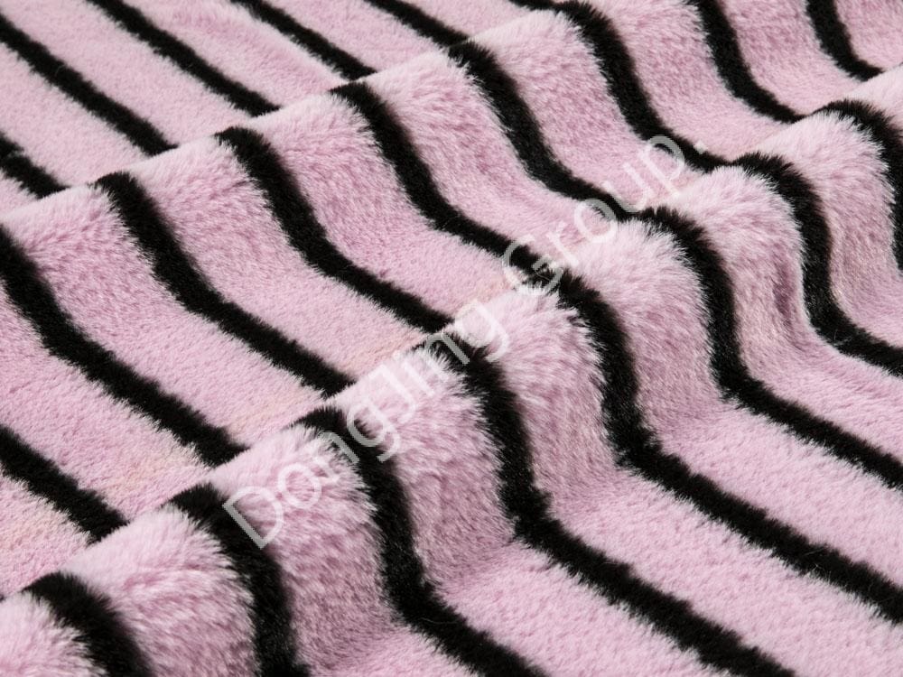 9KT0172-روتاری چاپ موی خرگوش faux fur fabric