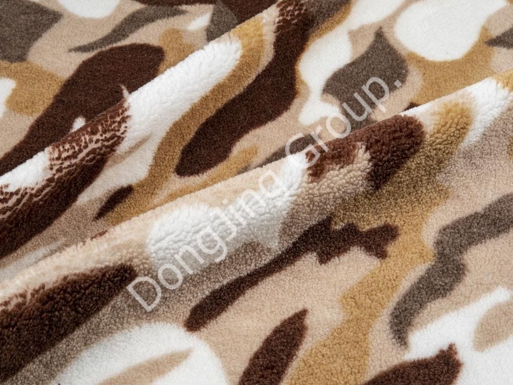 9KT0279-Stars شتر صفحه گرد چاپ چهار مجموعه رنگی faux fur fabric