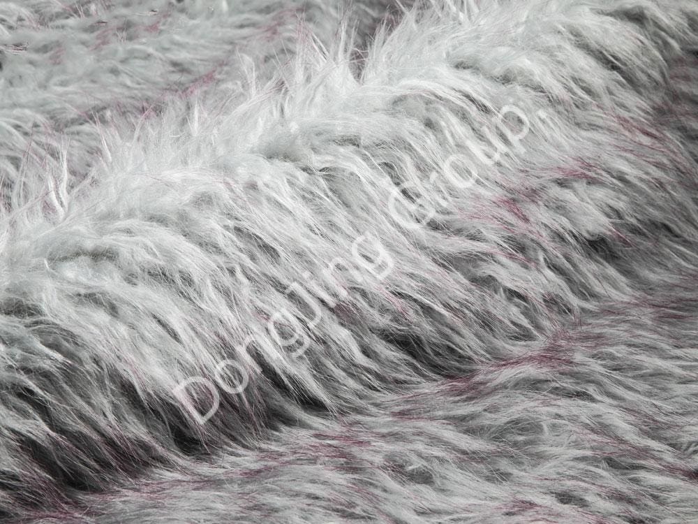 9KW0336-نوک پشم آبی روشن پشم ساحل را هل می دهد faux fur fabric