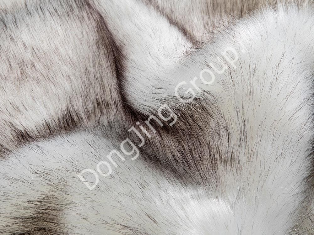 9P2531-خز روباه رنگ شده سفید faux fur fabric