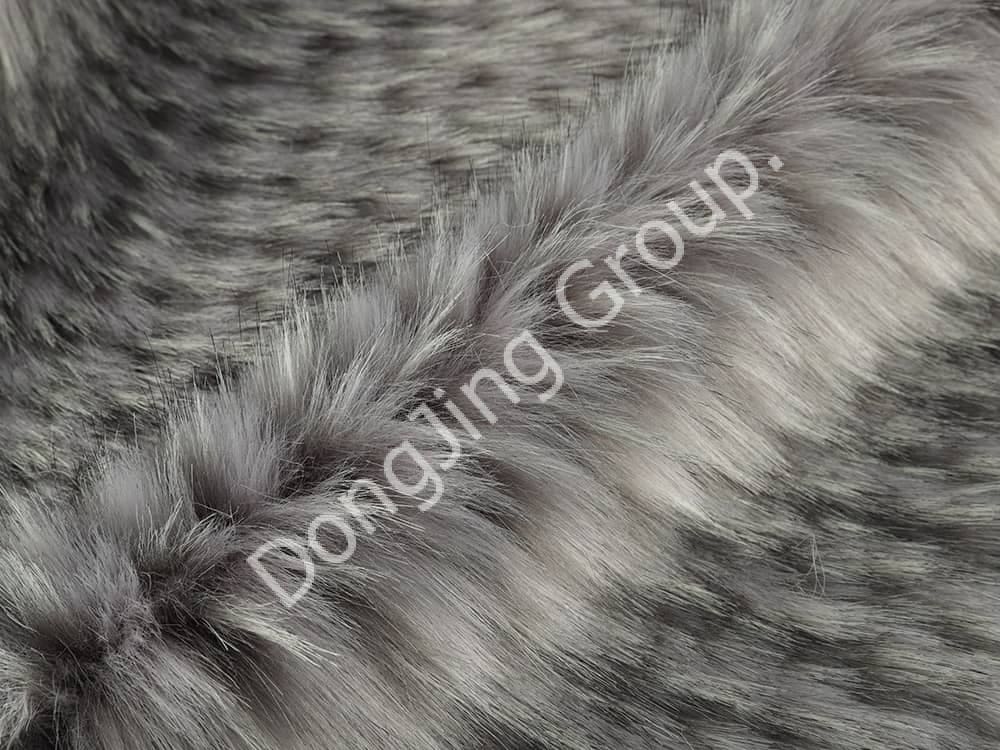 9W0685-موهای راکون آناناسی خاکستری faux fur fabric