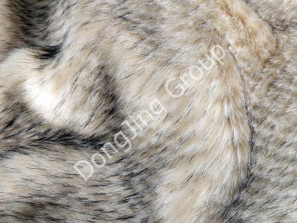 9W0688-مخلوط کردن موی راکون آناناسی faux fur fabric