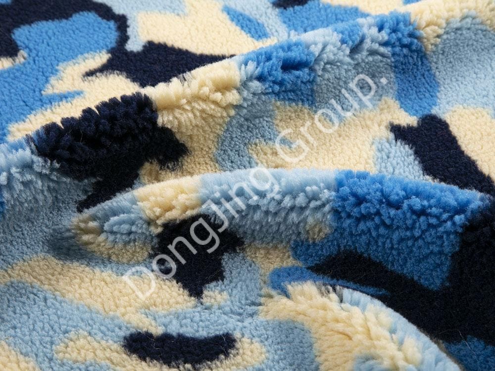 9R0003-4-رنگ پشم بره استتار faux fur fabric