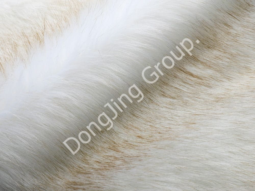 DP0622A-نوک موی سفید شده faux fur fabric