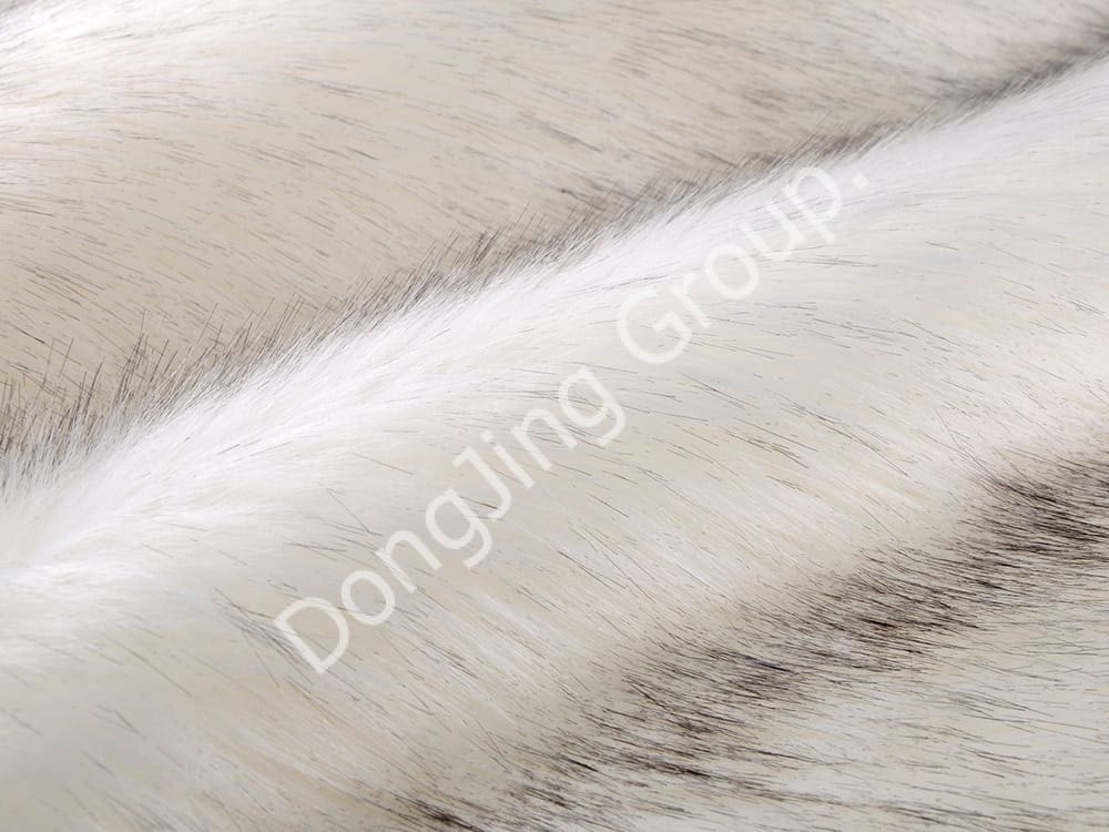 DP0630-نوک رنگرزی سفید faux fur fabric