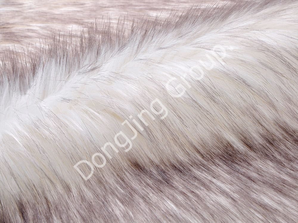 DP0632- رول نوک سفید رنگ شده faux fur fabric