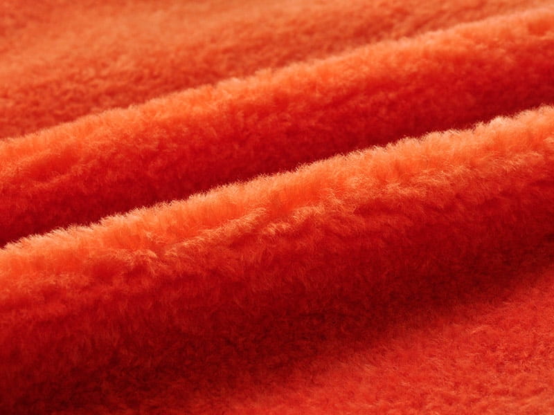 XKT0252-توکای کوچک نارنجی مرجانی faux fur fabric